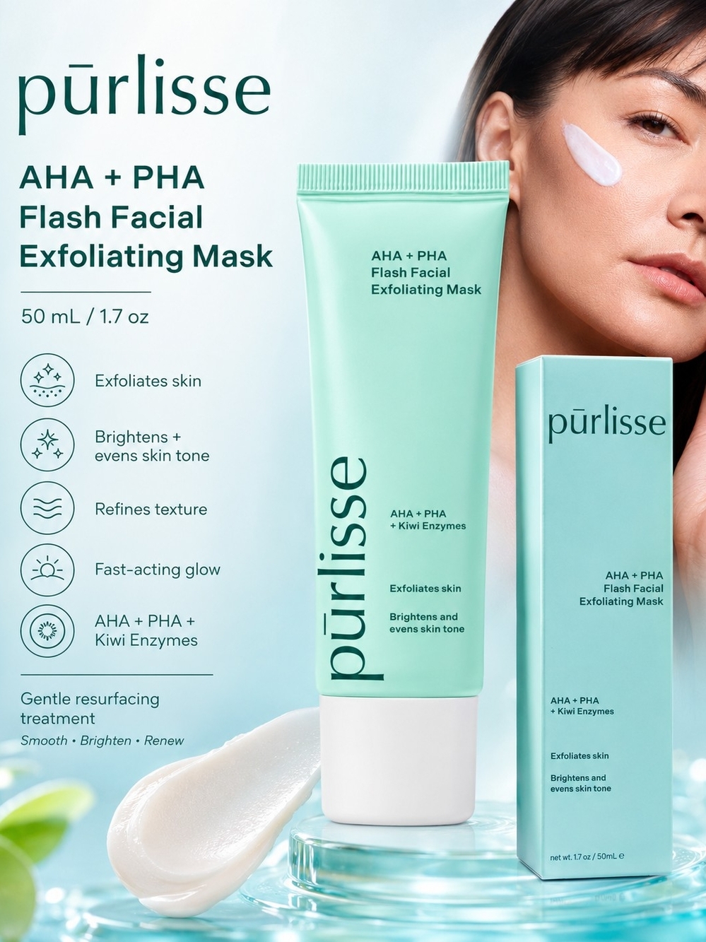 Purlisse AHA + PHA Flash Facial Exfoliating Mask